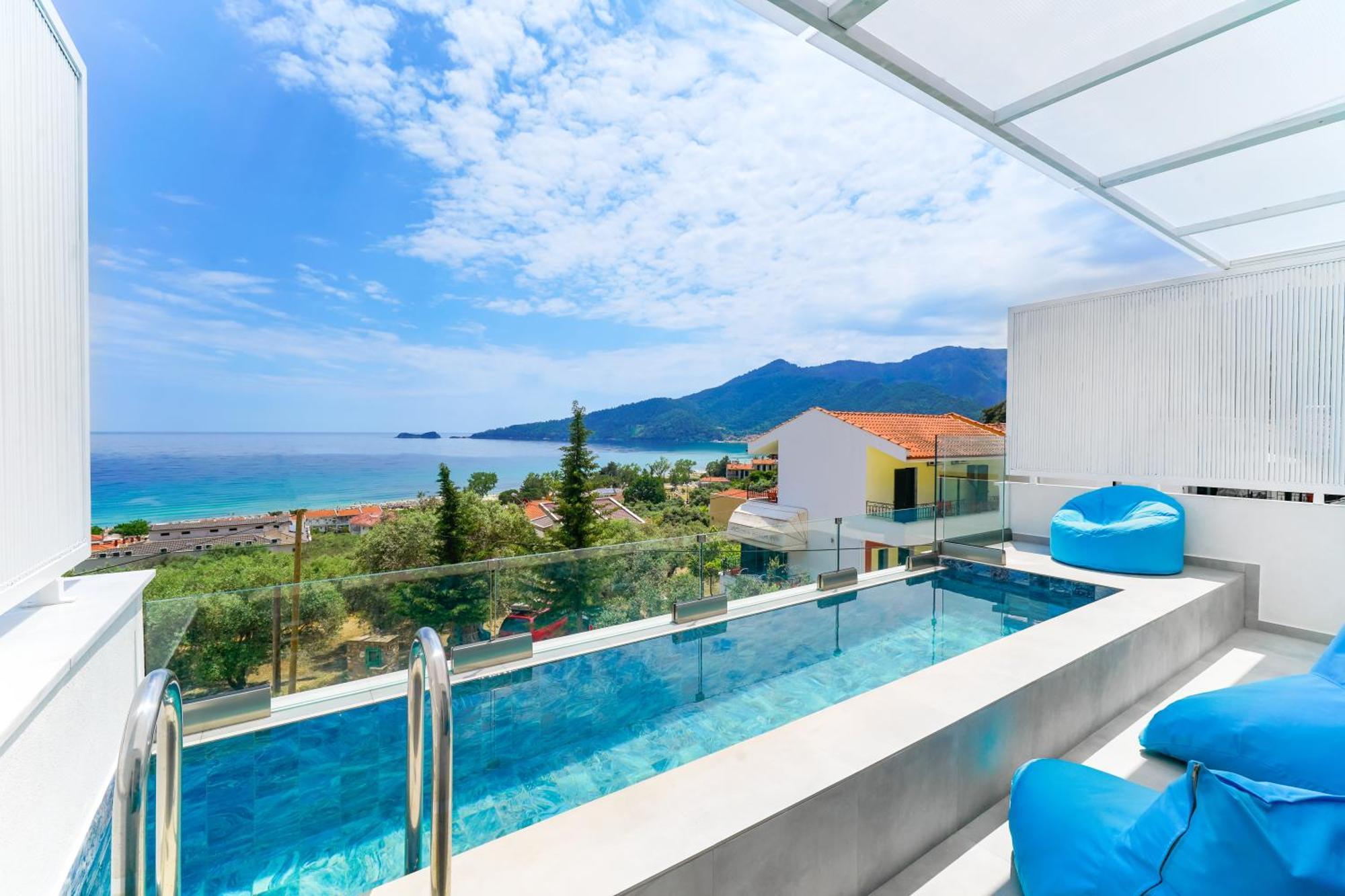 Mythodea Prive Luxury Suites Chrisi Ammoudia Eksteriør billede