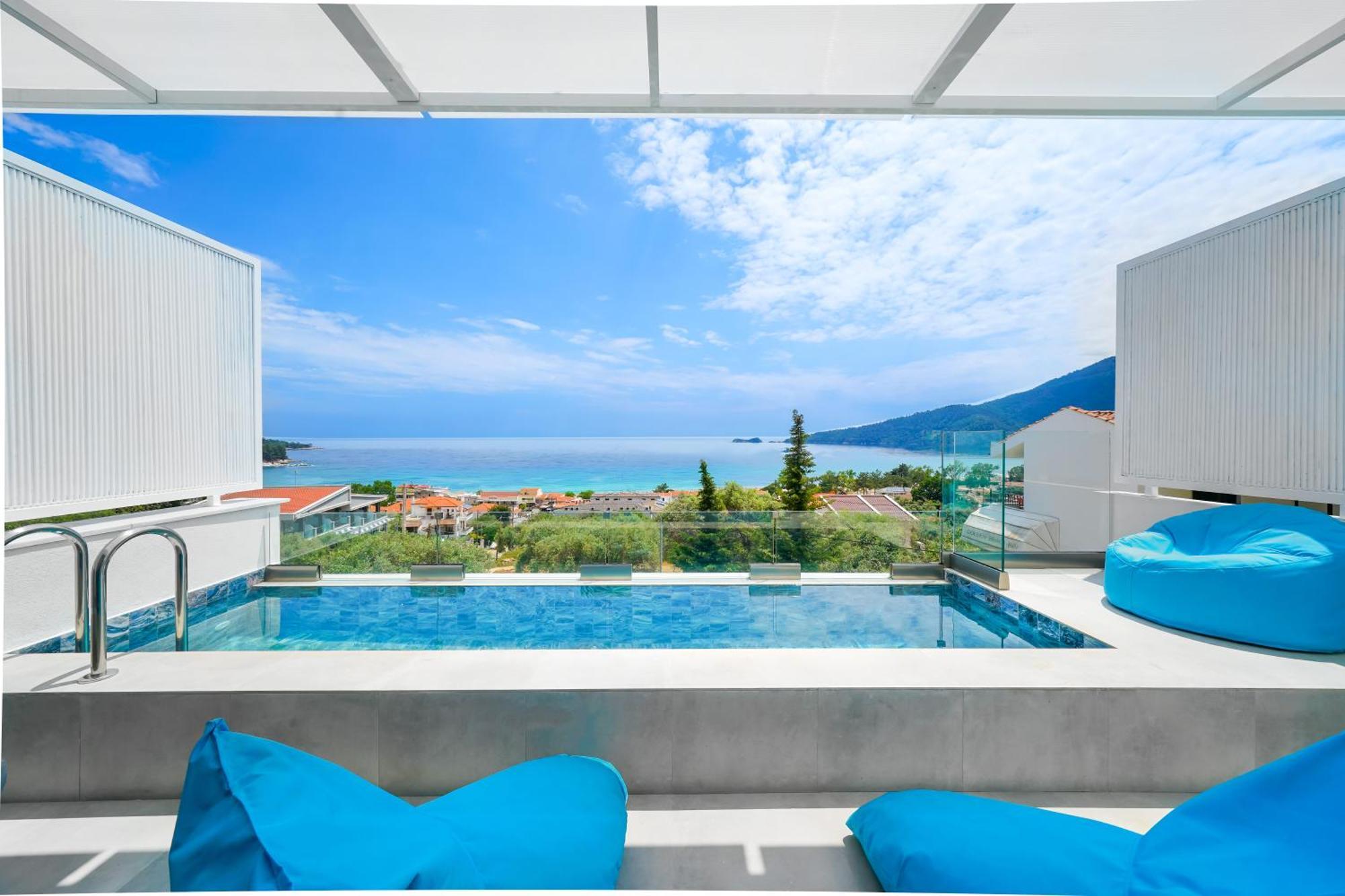 Mythodea Prive Luxury Suites Chrisi Ammoudia Eksteriør billede