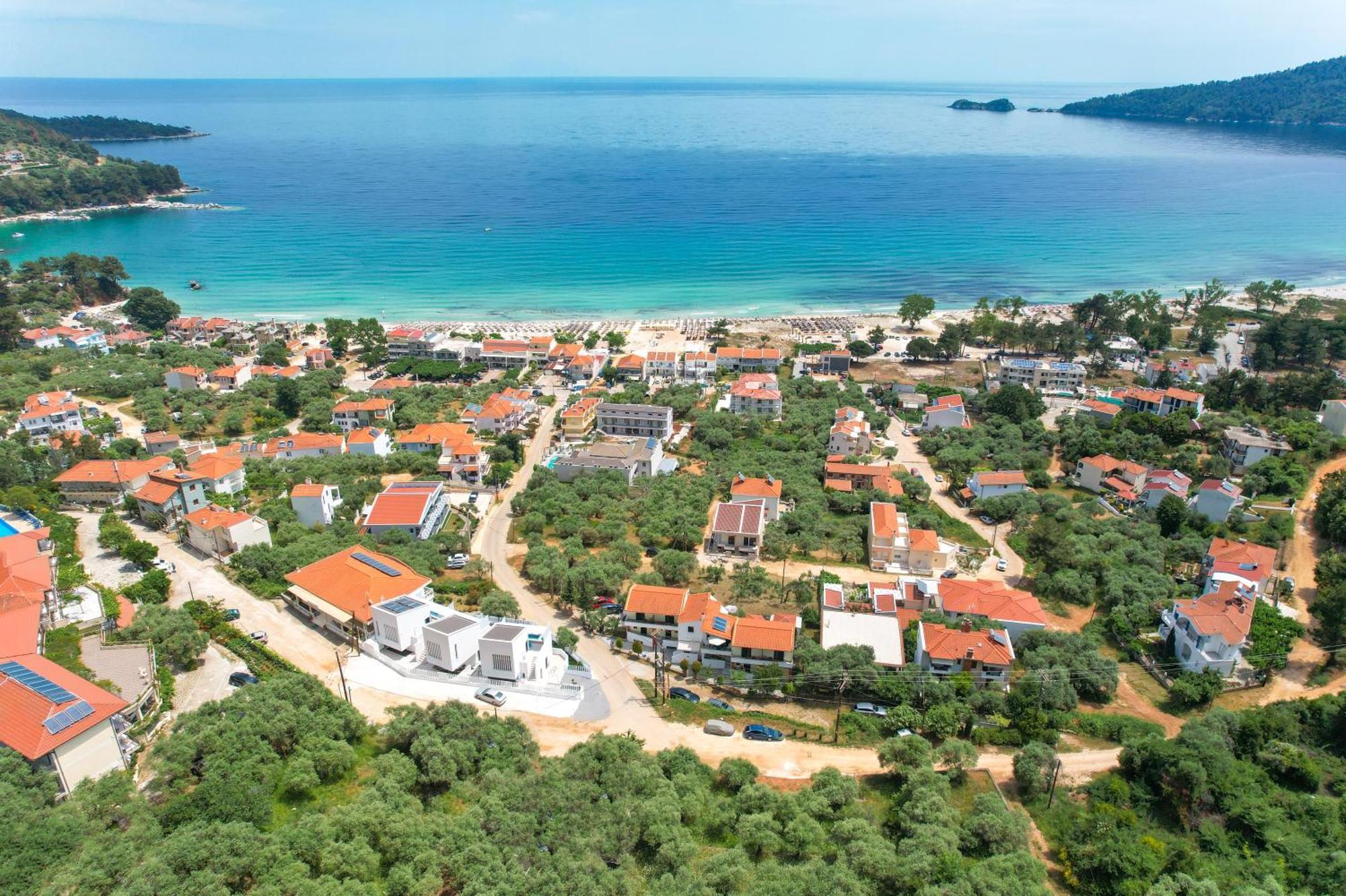Mythodea Prive Luxury Suites Chrisi Ammoudia Eksteriør billede