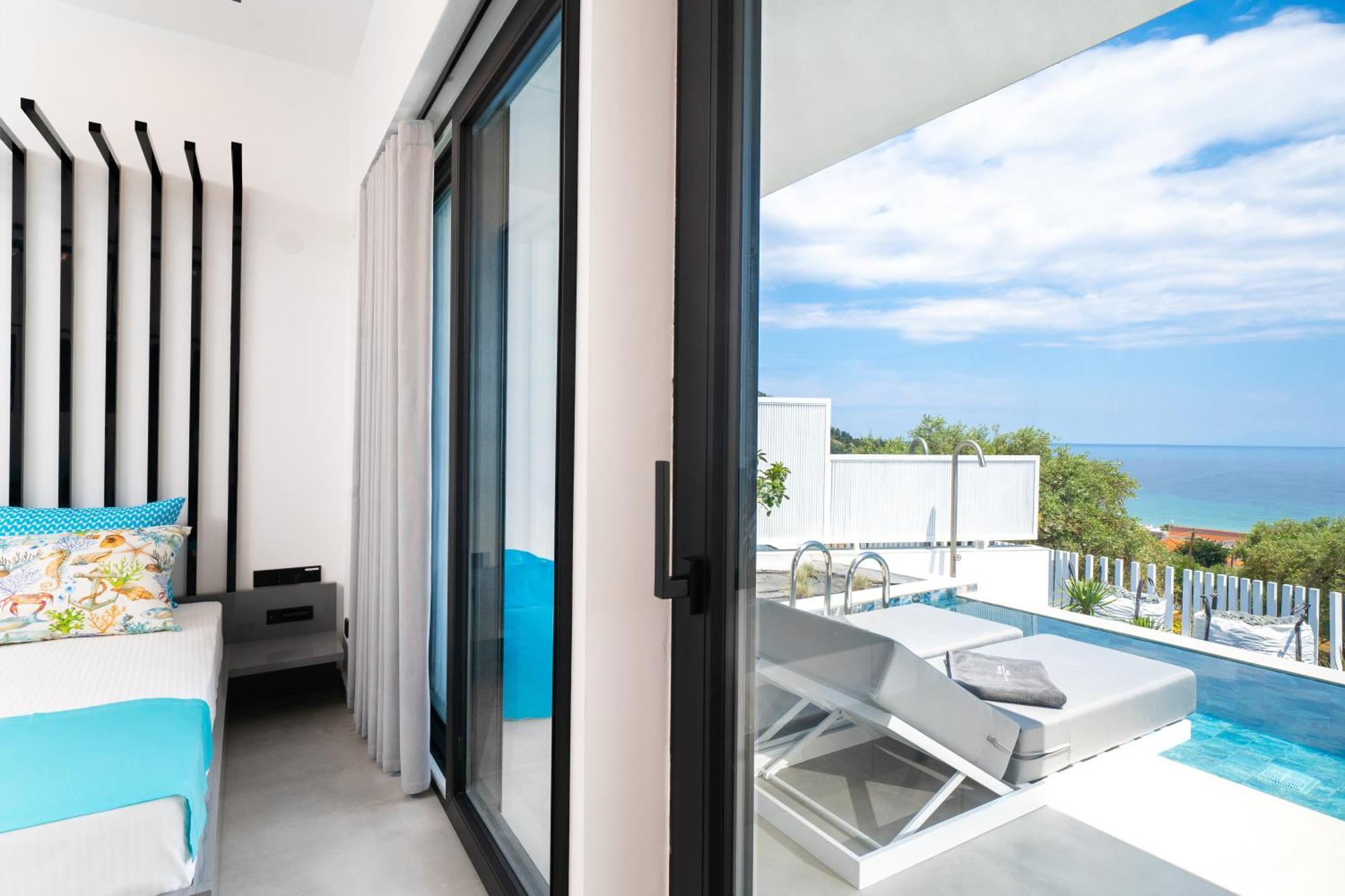 Mythodea Prive Luxury Suites Chrisi Ammoudia Eksteriør billede